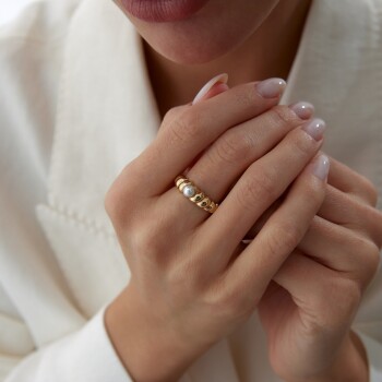 İnci Burgu Yüzük - Alen (1)