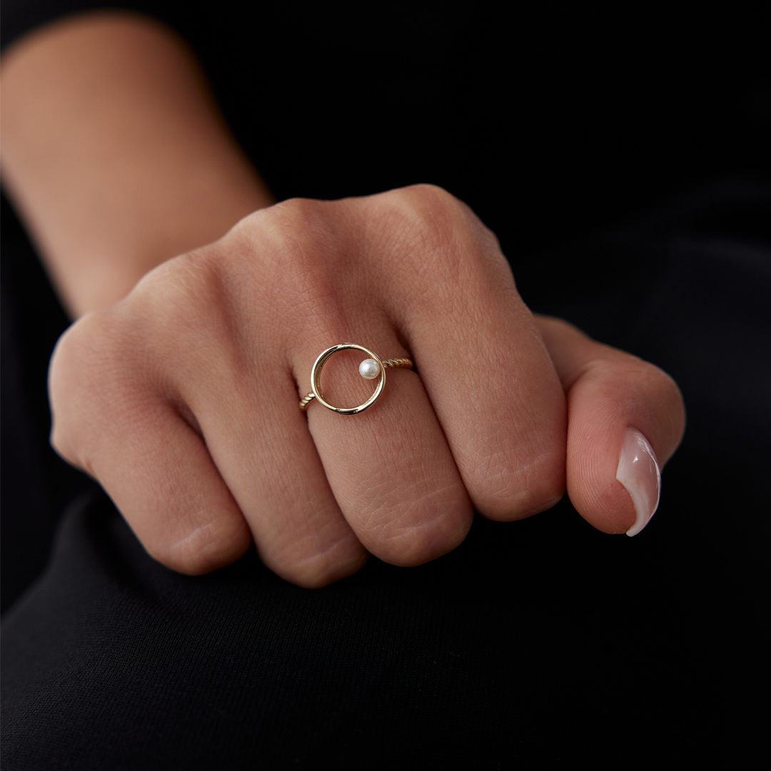 İnci Halka Yüzük - 2
