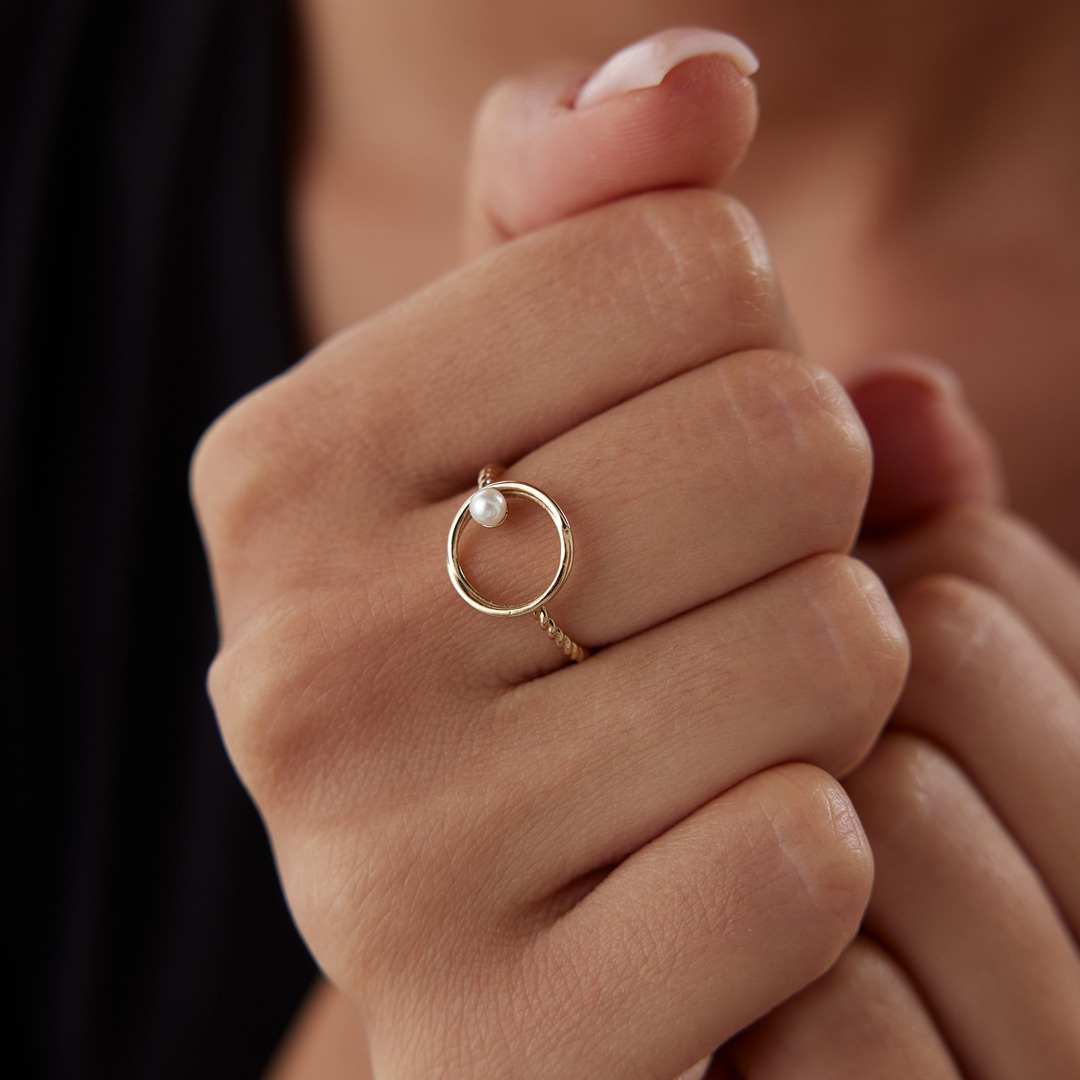 İnci Halka Yüzük - 1