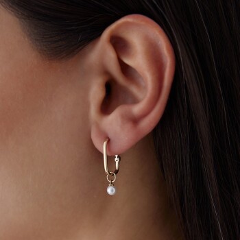 İnci Sallantılı Ataç Küpe - Cemart