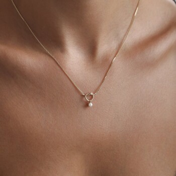 İncili Burgu Kolye - Rayna