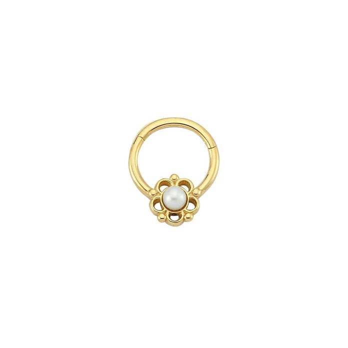 İncili Çiçek Helix Piercing - 1