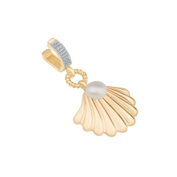 İncili Deniz Kabuğu Charm - Ema (1)