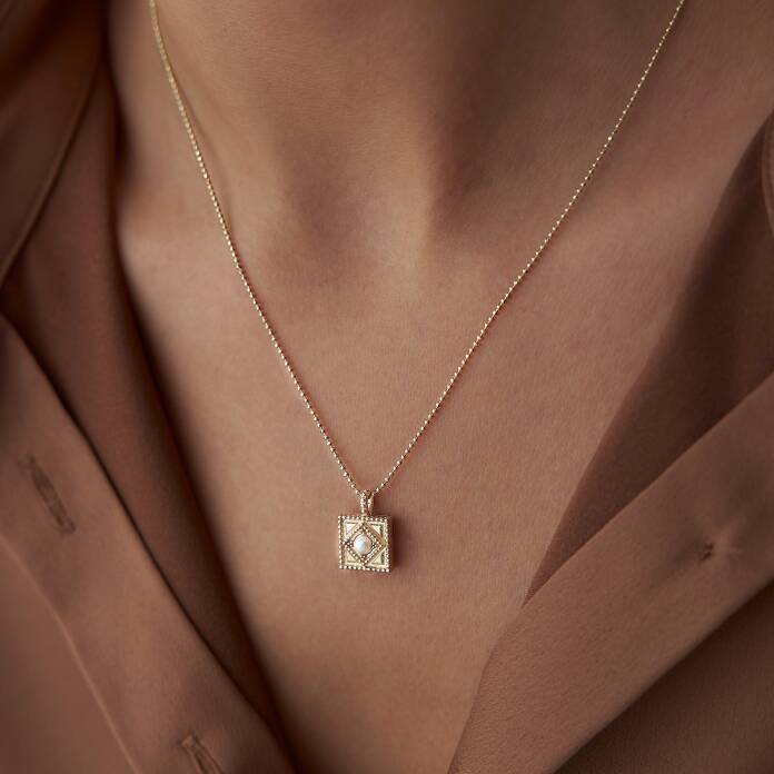 İncili Karo Kolye - 2