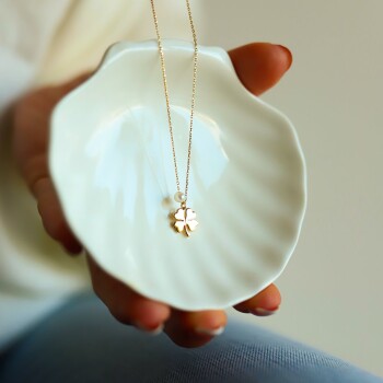 İncili Yonca Kolye - Rayna