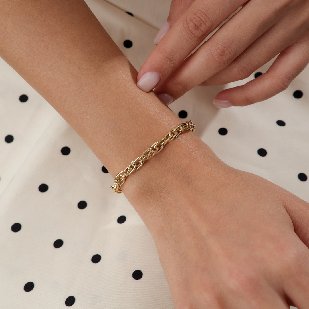 Intertwine Basic Altın Bileklik - 1