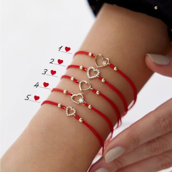 İpli Kalp Bileklik - Koçak (1)