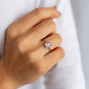 Işıltılı Masal Baget Yüzük - Oragold Orhan