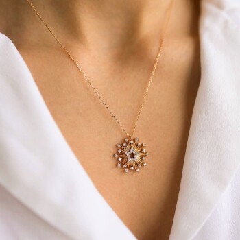 Işınlı Yıldız Kolye - Alen