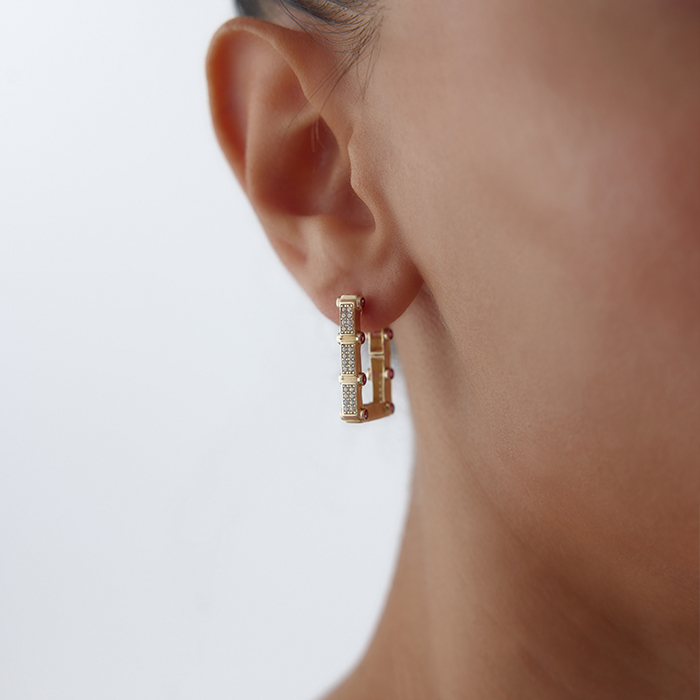 İskelet Ataç Küpe - Cemart