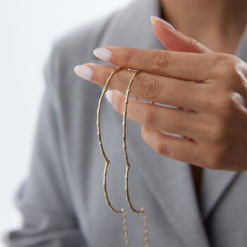 İskelet Taşlı Kemik Kelepçe - 2