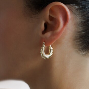 İstiridye Halka Küpe - Cemart