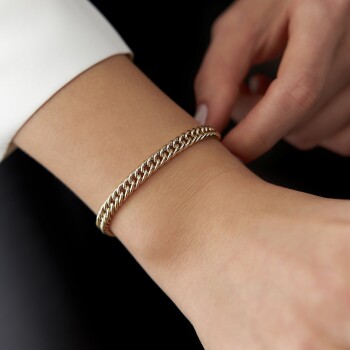 İtalyan Via Gurmet Bileklik - Mg Gold