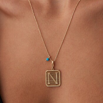 Izgara Harf Kolye - Alen