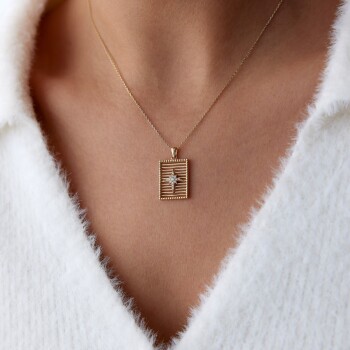 Izgara Kutup Yıldızı Kolye - Rayna