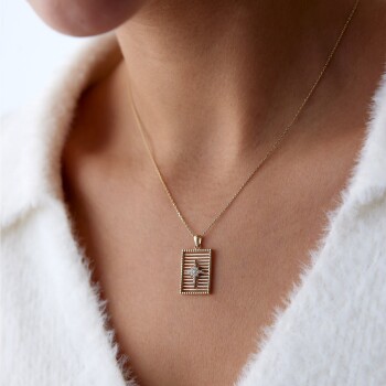 Izgara Kutup Yıldızı Kolye - Rayna (1)