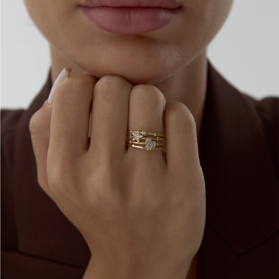 Izgara Yıldız ve Kalp Yüzük - 2