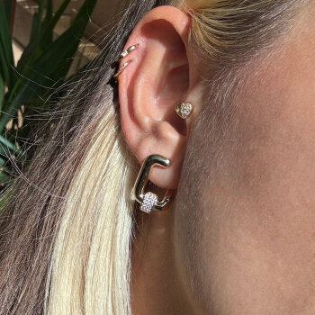 Jelin Taşlı Küpe - Arax