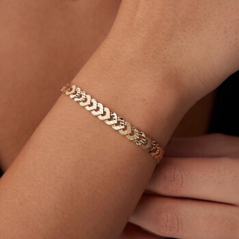 Kalem İzli Vintage Bileklik - Mazi (1)