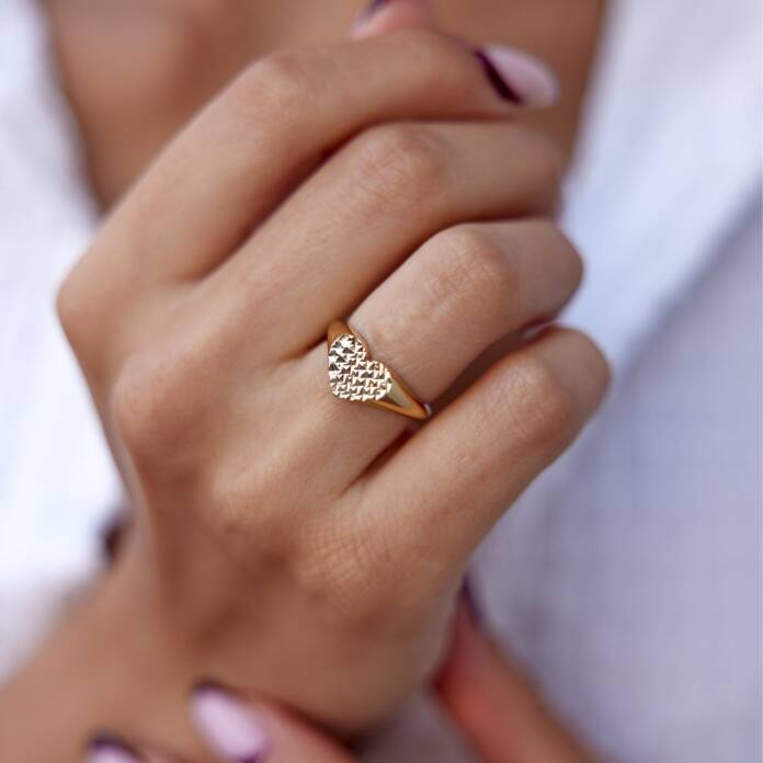 Kalemli Kalp Yüzük - 1