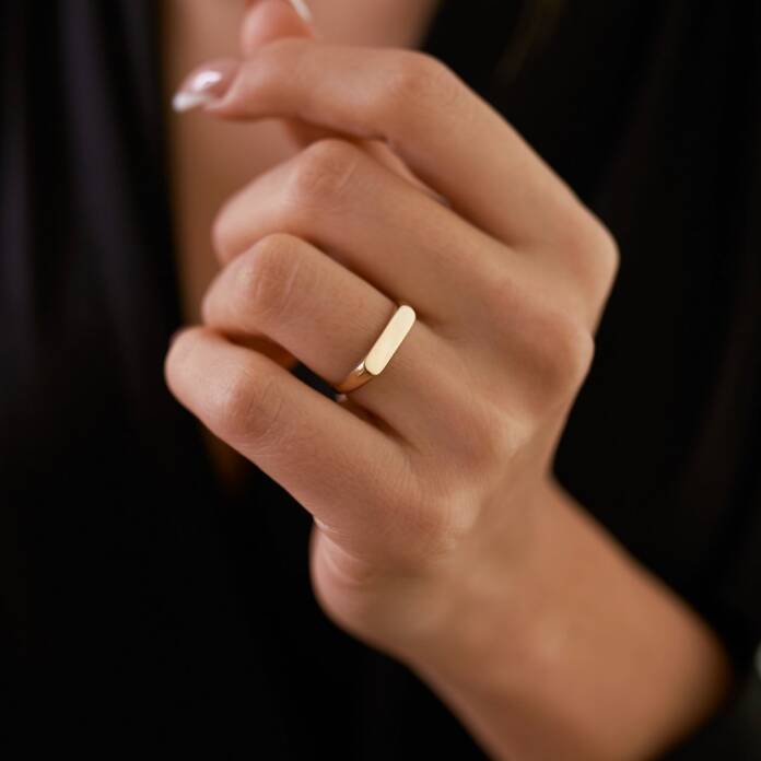 Kalın Çizgi Şövalye Yüzük - 1