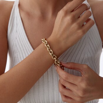 Kalın Doç Zincir Bileklik - Reha
