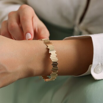 Kalın Zigzag Kelepçe - Melike