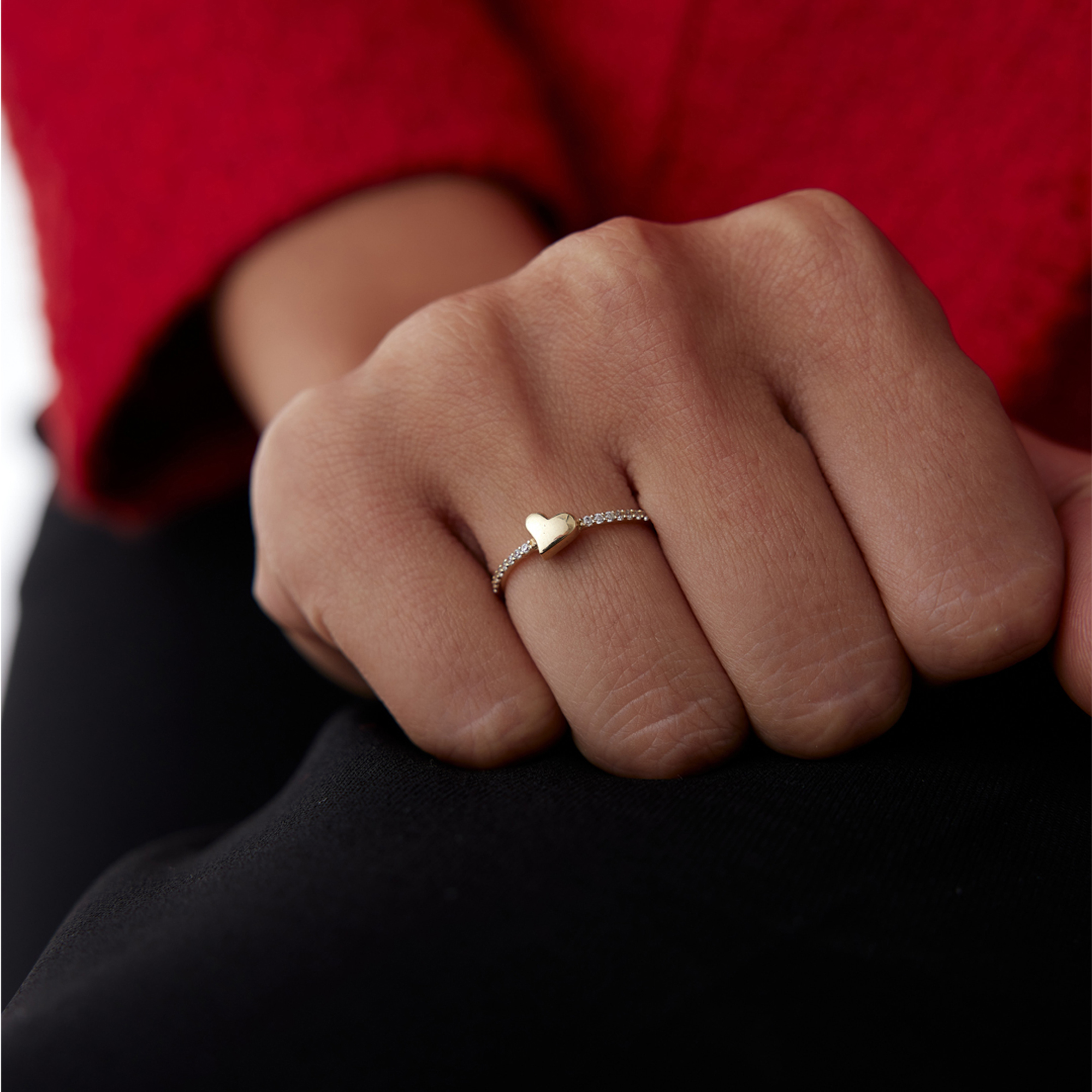 Kalp Figürlü Tamtur Yüzük - Nüans (1)