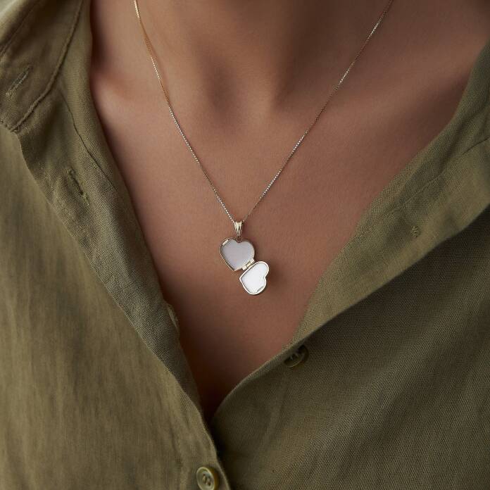 Kalp Kapaklı Kolye - 2