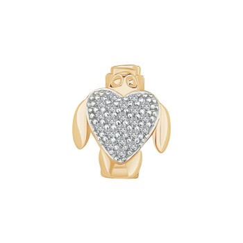 Kalp Kaplumbağa Charm - Ema