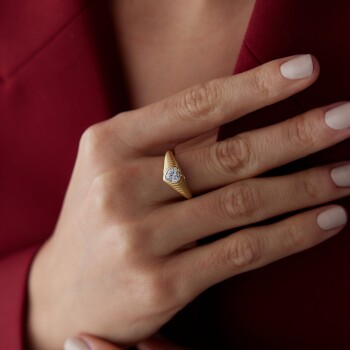 Kalp Katman Yüzük - Cemart