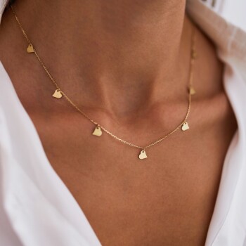 Kalp Plaka Kolye - Dilmener