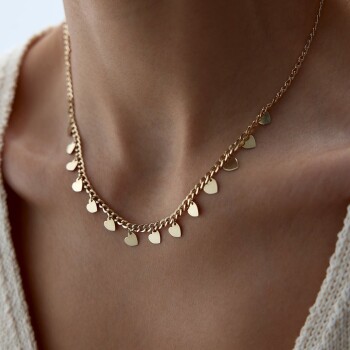 Kalp Pullu Gurmet Kolye - Melike (1)