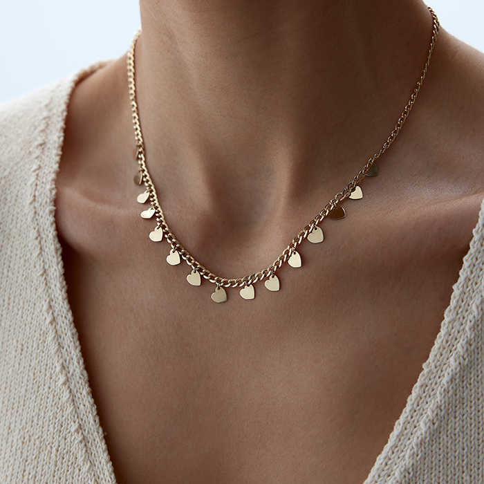 Kalp Pullu Gurmet Kolye - Melike (1)