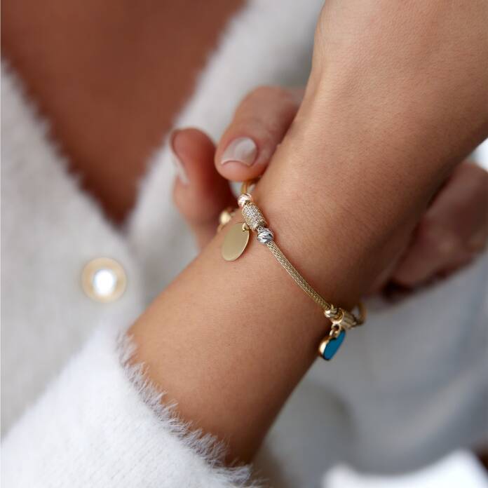 Kalp ve Plaka Charm Bileklik - 2