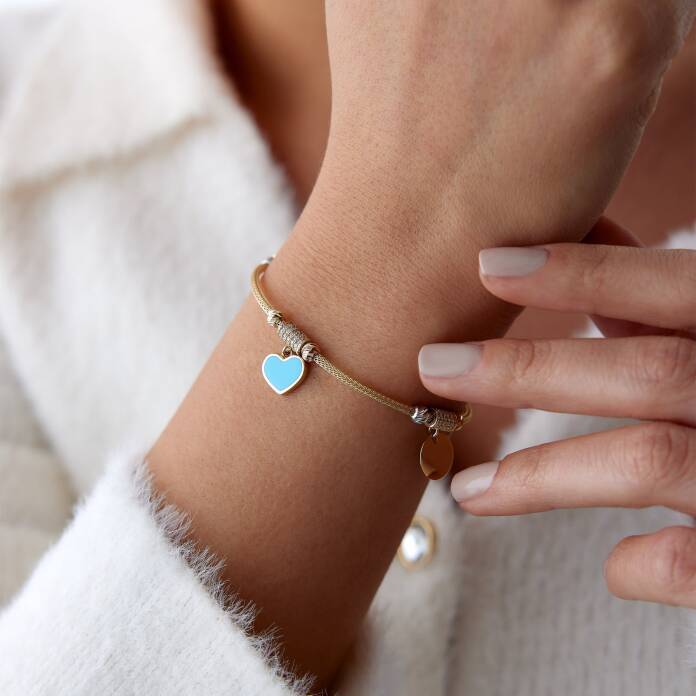 Kalp ve Plaka Charm Bileklik - 3