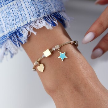 Kalp ve Yıldız Charm Bileklik - 3