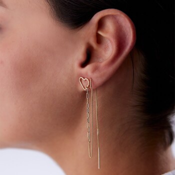 Kalpli Ataç Zincir Küpe - RİTİM (1)