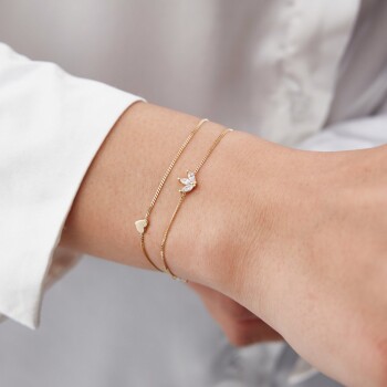 Kalpli Lotus İkili Bileklik - Rayna