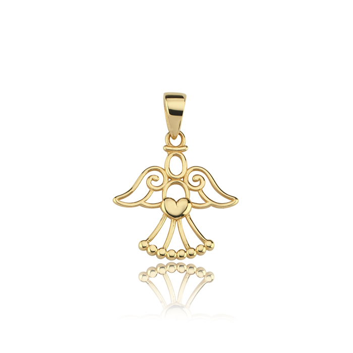 Kalpli Melek Kolye Ucu - Ador