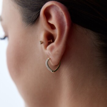 Kalpli Taşlı Küpe - Koçak (1)