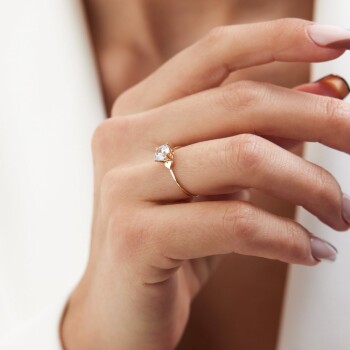 Kalpli Tektaş Yüzük - Oragold Orhan (1)