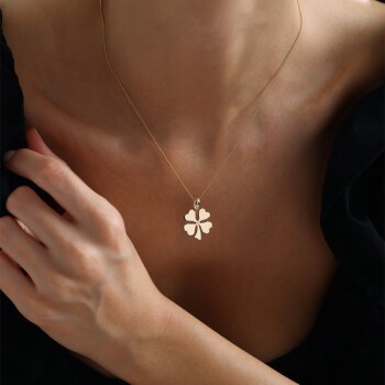 Kalpli Yonca Kolye - Koçak