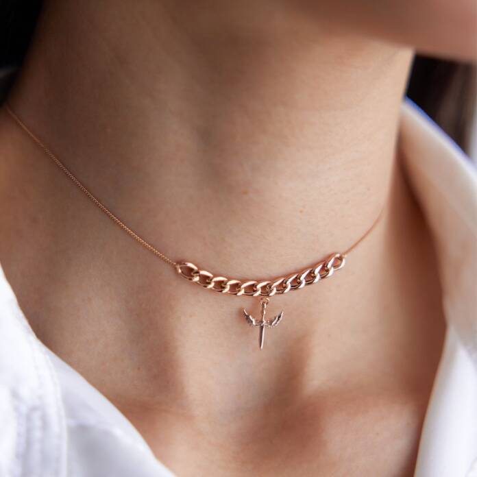 Kanatlı Choker Kolye - 1