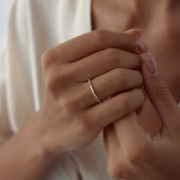 Kare Parça Yüzük - Rayna