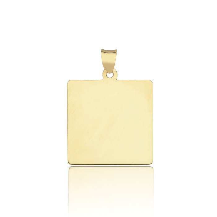 Kare Plaka Kolye Ucu - Koçak