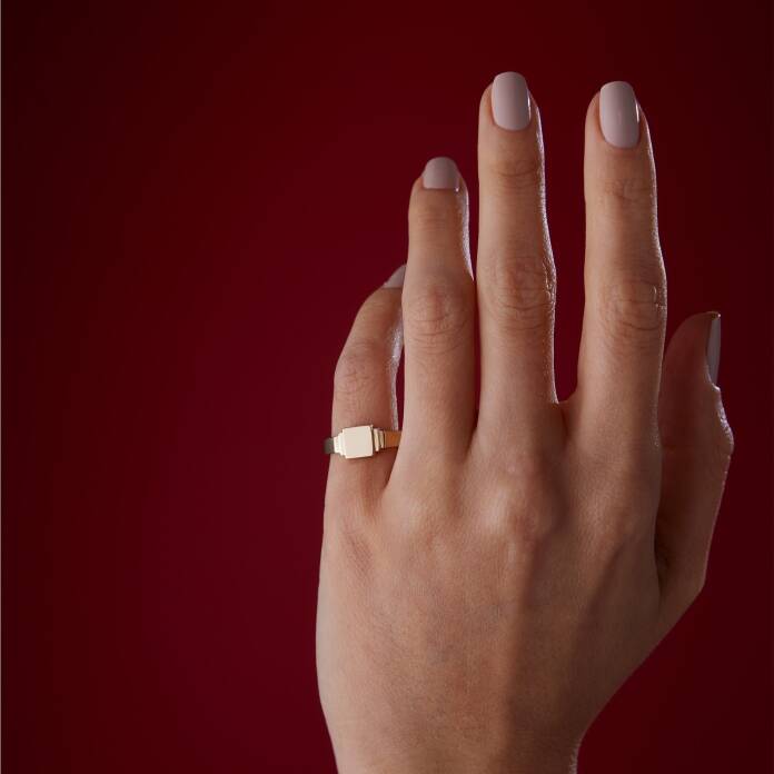 Kare Plaka Yüzük - 2