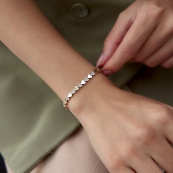 Karışık Kalp Seli Bileklik - Rayna