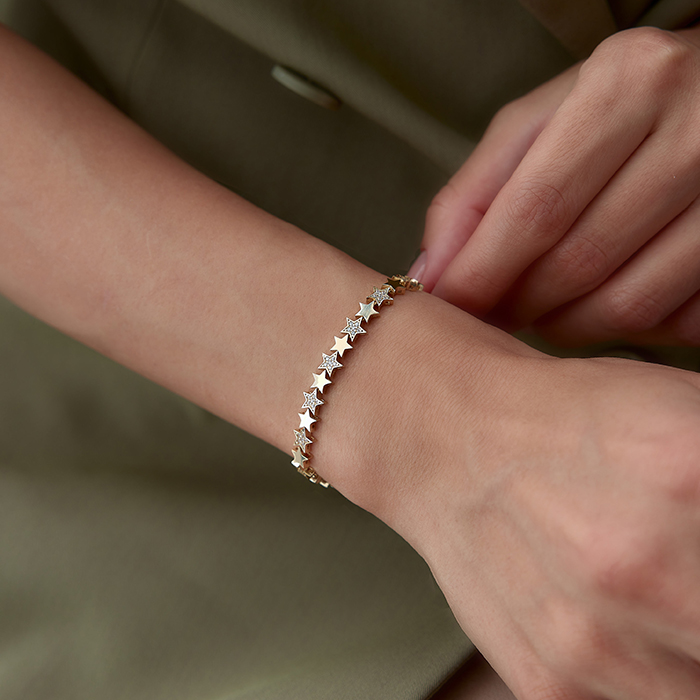 Karışık Yıldız Seli Bileklik - Rayna (1)