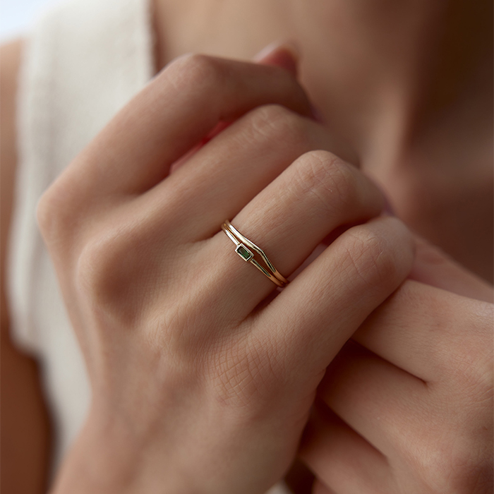 Kavis Point İkili Yüzük - Mazi